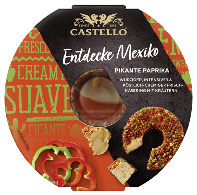 CASTELLO® PIKANTE PAPRIKA FRISCHKÄSERING