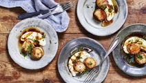 Coquilles met bloemkoolpuree
