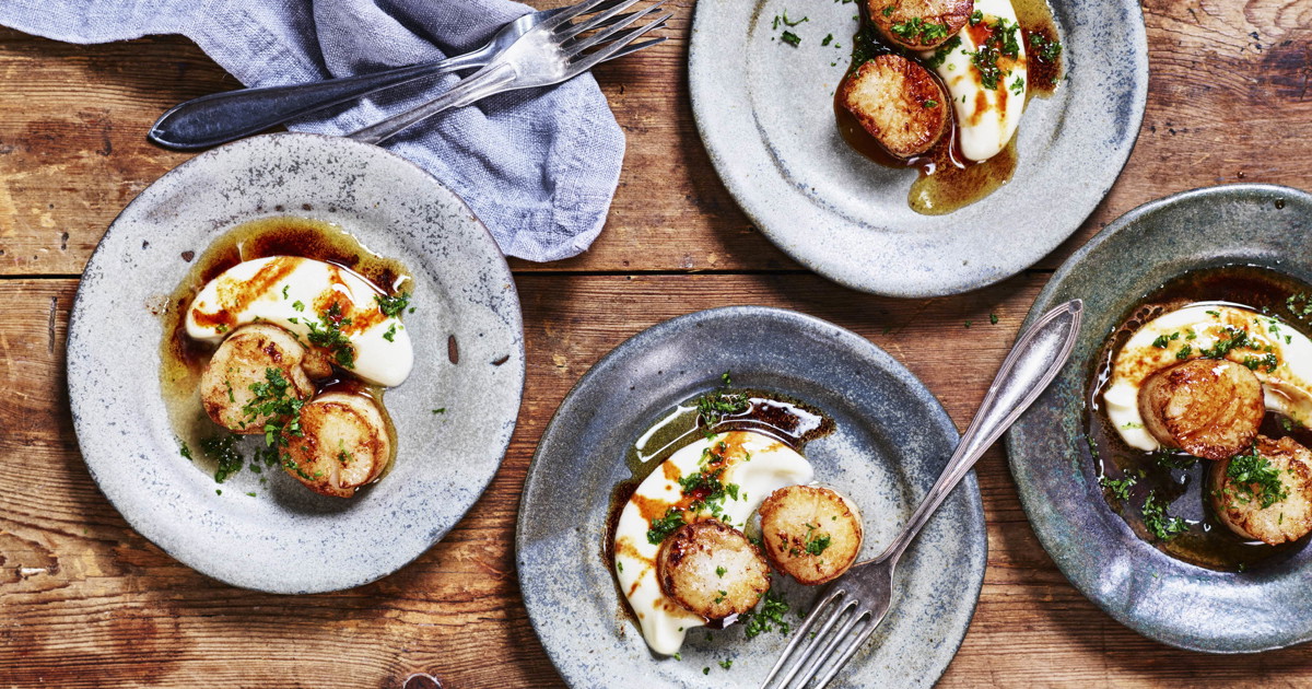 Scallops with Cauliflower purée ( Recipe ) Arlafoods.co.uk Recipe