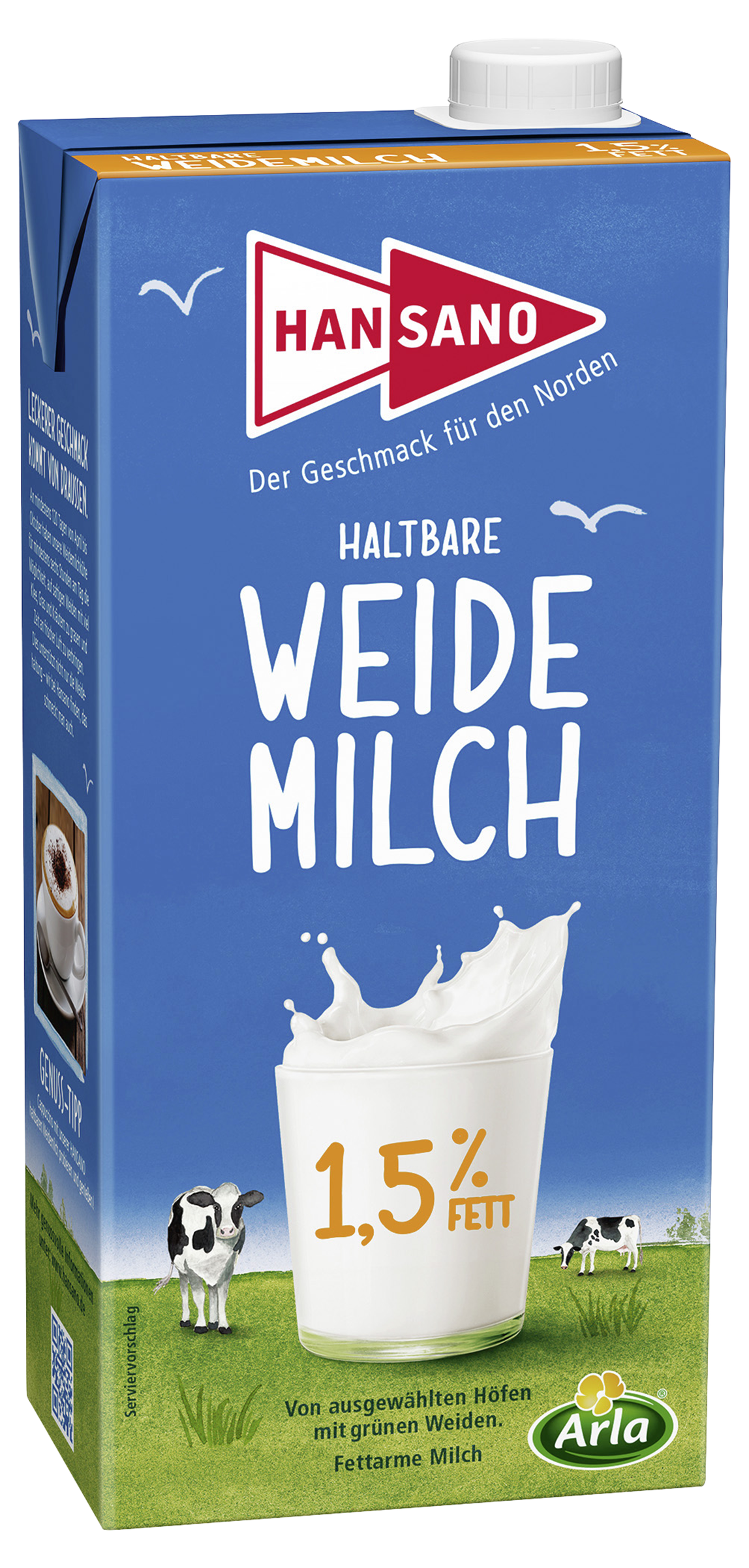 Haltbare Weidemilch 1,5% 1L
