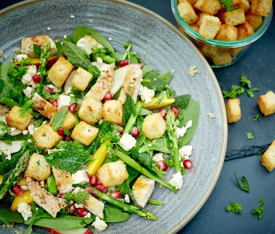 Summer chicken salad with Castello® Greek Style Cheese