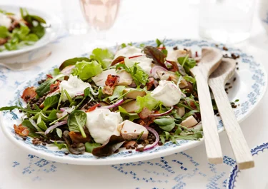 Fransk bondsallad med kyckling