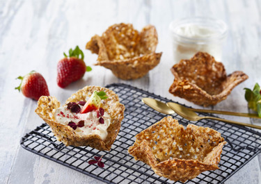 Nøddekurve med creme