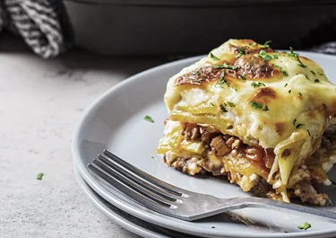 Lasaña keto con Arla Gouda en lonchas