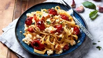 Pasta met geroosterde tomaat
