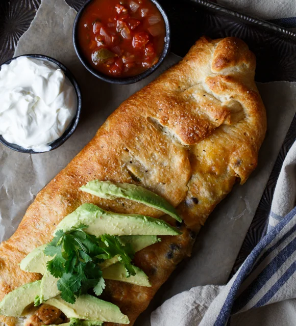 Southwest chicken stromboli