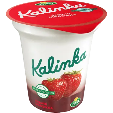 Arla Kalinka mansikkakerros-jogurtti 150g vähälaktoosinen