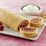 Roulade - opskrift med rabarber | Arla