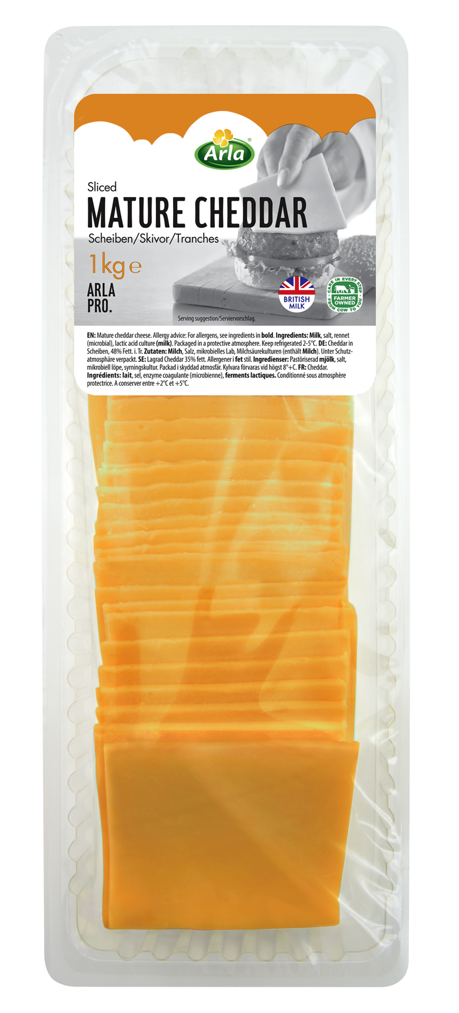 Cheddar mature tranches 1kg