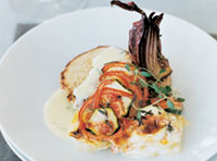 Fläskmedaljong med dragonsenapssås