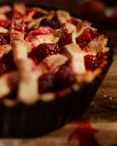 TARTA DE MANZANA Y MORAS