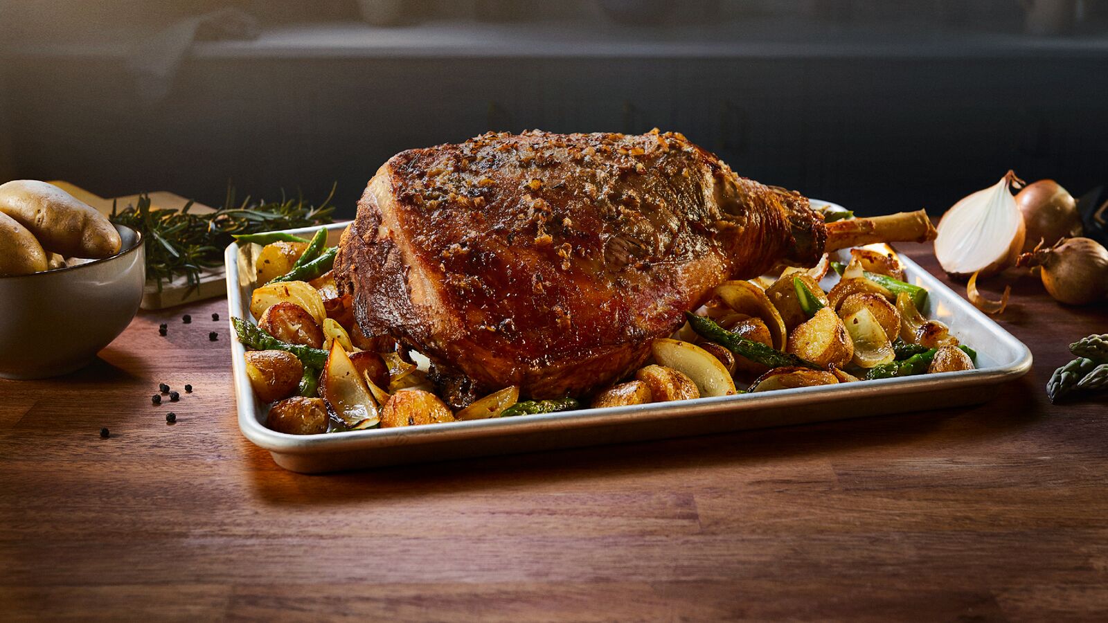 Roast leg of lamb recipe | Lurpak®
