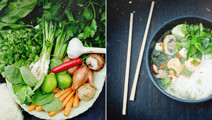 Asiatisk nuddelsuppe
