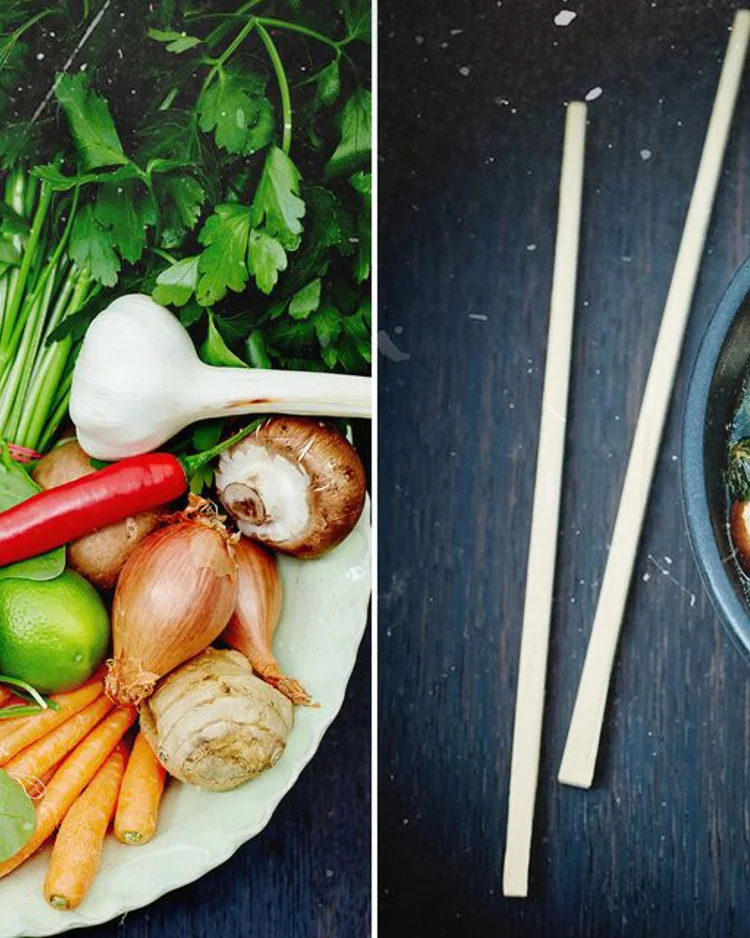 Konge Reker Oppskrift på vietnamesisk pho med kongereker | Arla - Oppskrift | Arla ...