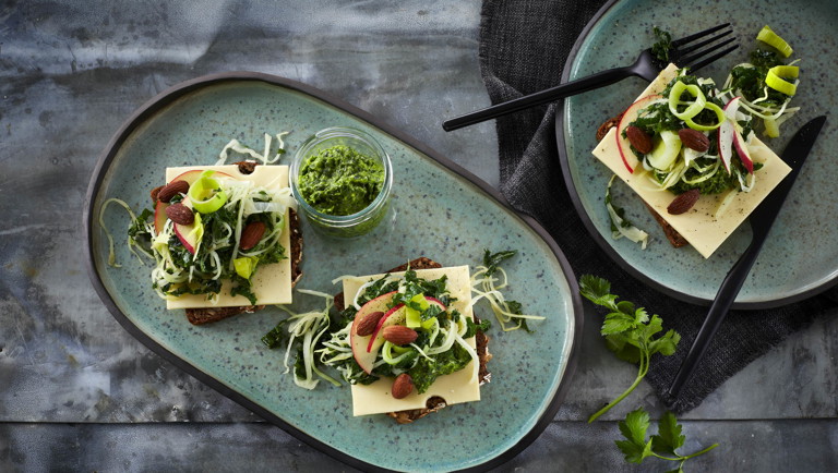 Vinter BMO med grøn pesto
