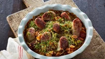 Bønnecassoulet med medister