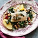 Torsk med varm äpple- och kålsallad