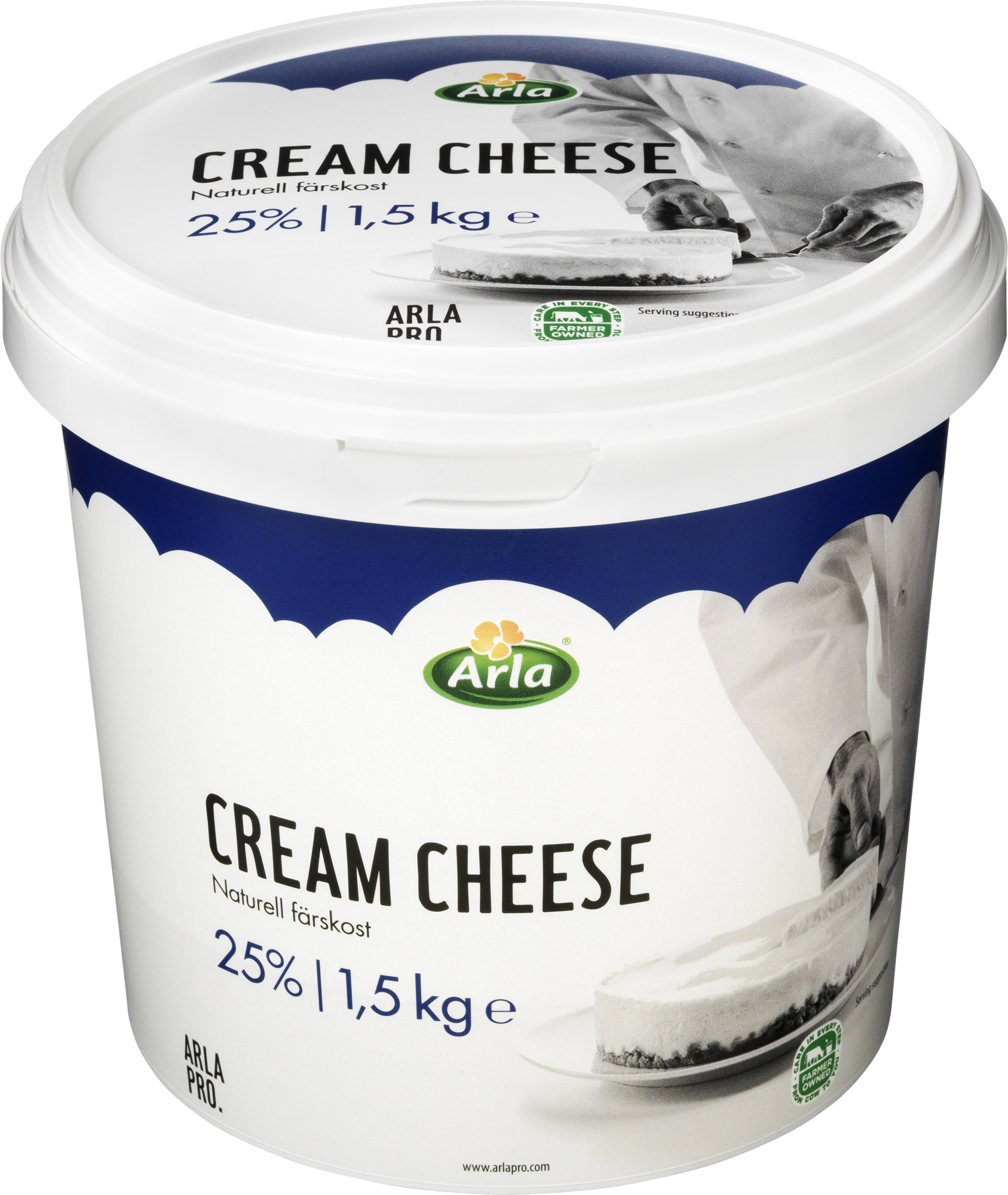 Arla Pro Soft Cheese (25% Fat) 1.5kg