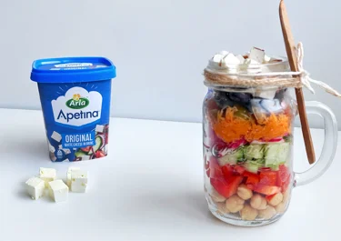 Ensalada en tarro con Arla Apetina