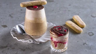 Milkshake med smak av tiramisu