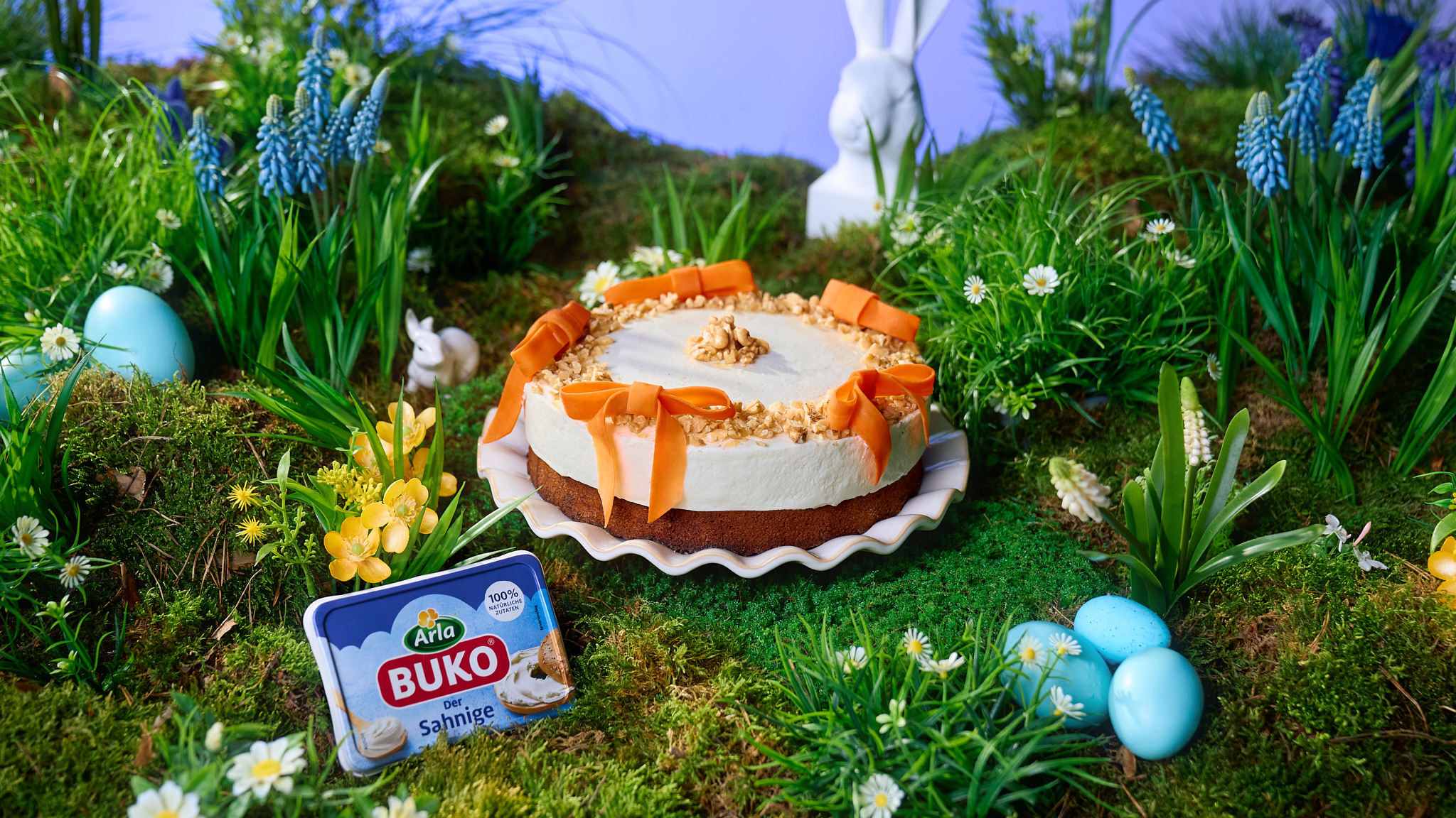 Karotten Käsekuchen mit Arla Buko® Der Sahnige