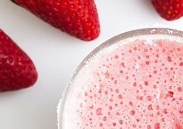Y para merendar, ¡batido de fresa!