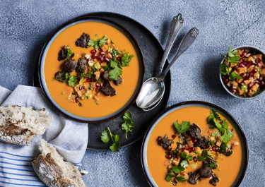 Tomatsuppe med kødboller