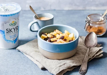 Overnight oats met appel en skyr