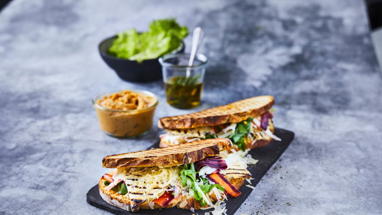 Sandwich fra køkkenhaven