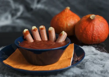 Halloween sausage fingers