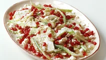 Krispig sallad med fänkål och granatäpple