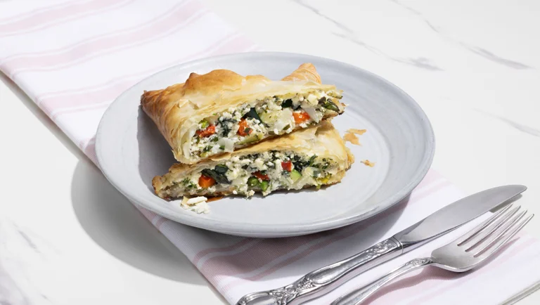 Spanokopita aux légumes rôtis