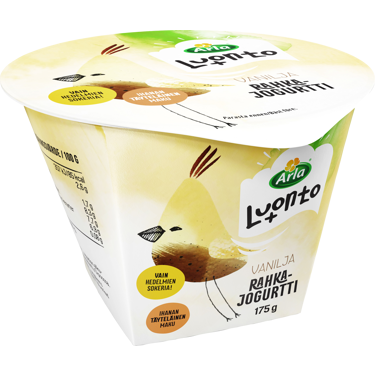 Arla Luonto+ vaniljarahkajogurtti 175g laktoositon