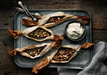 Chokladbakade bananer