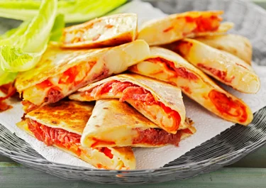 Quesadillas med salami