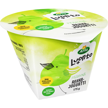 Arla Luonto+ päärynärahkajogurtti 175g laktoositon