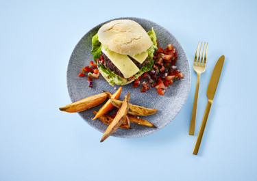 Mexi burger med salsa
