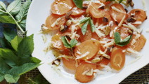 Lun gulerodscarpaccio