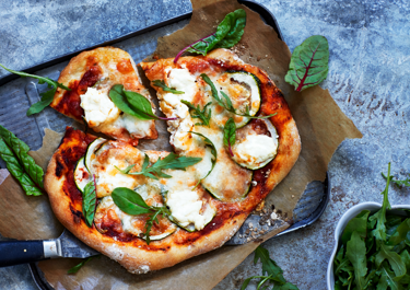 Vegetarpizza på grill