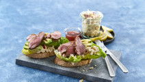 Sandwich med stegt andebryst
