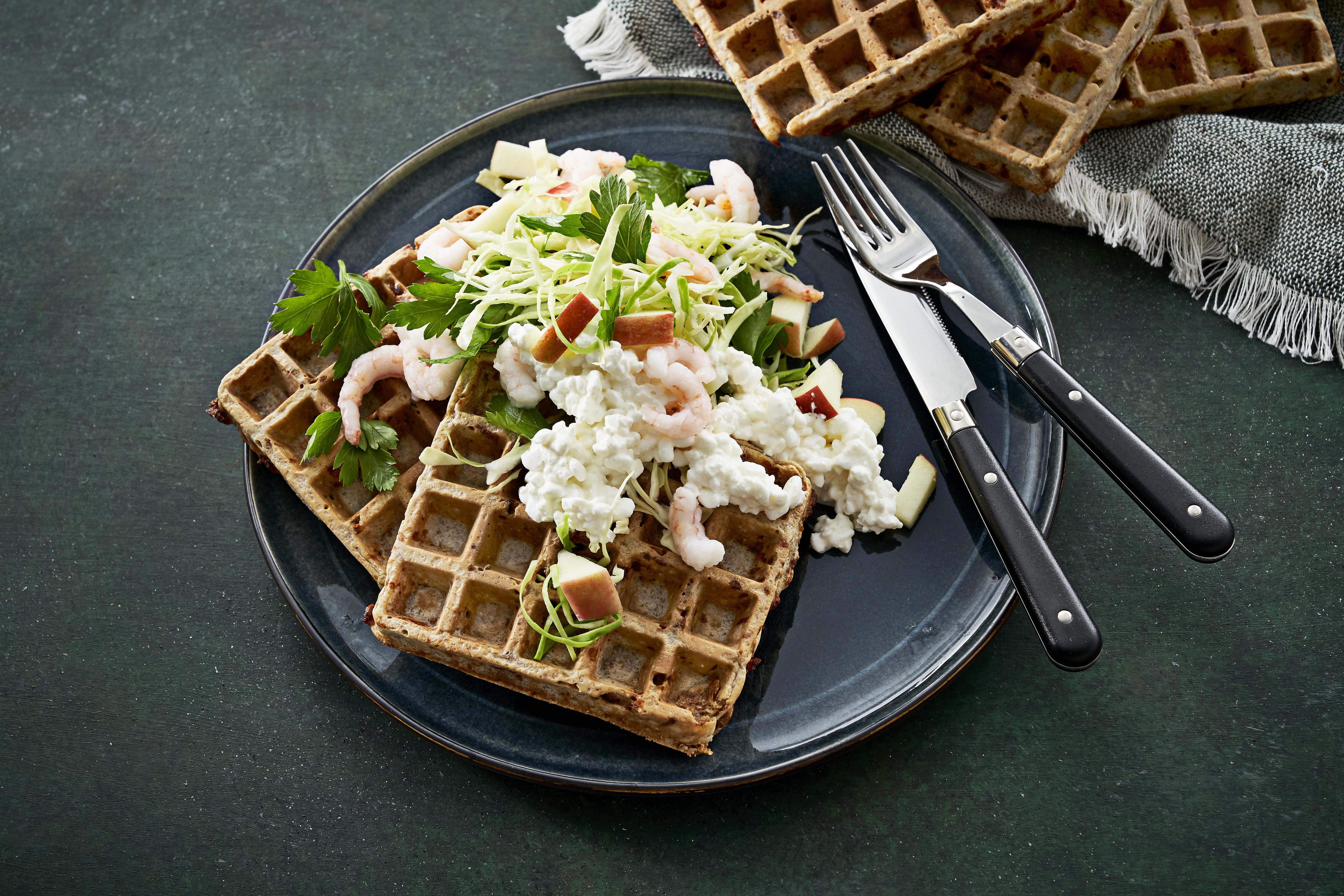 Helpot suolaiset vohvelit