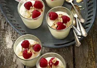 Mousse van witte chocolade