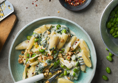 Pasta med flødesauce