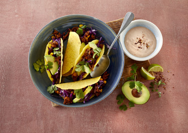 Tacoskaller med fyld