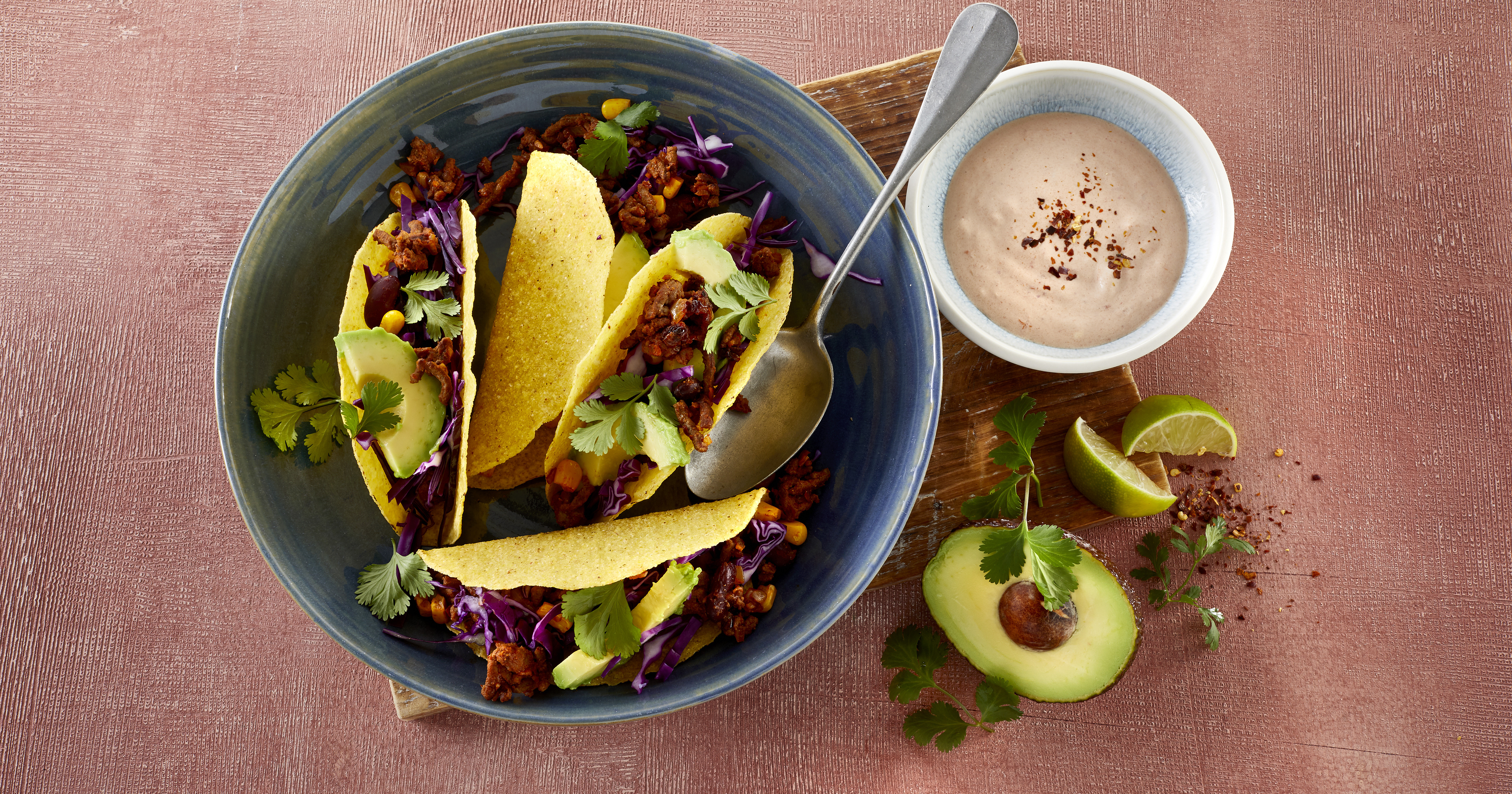 Tacoskaller med fyld