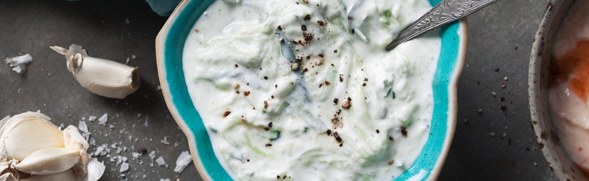 Græsk agurkesalat med cremefraiche