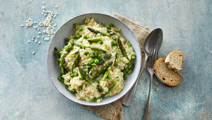 Risotto med asparges og mozzarella