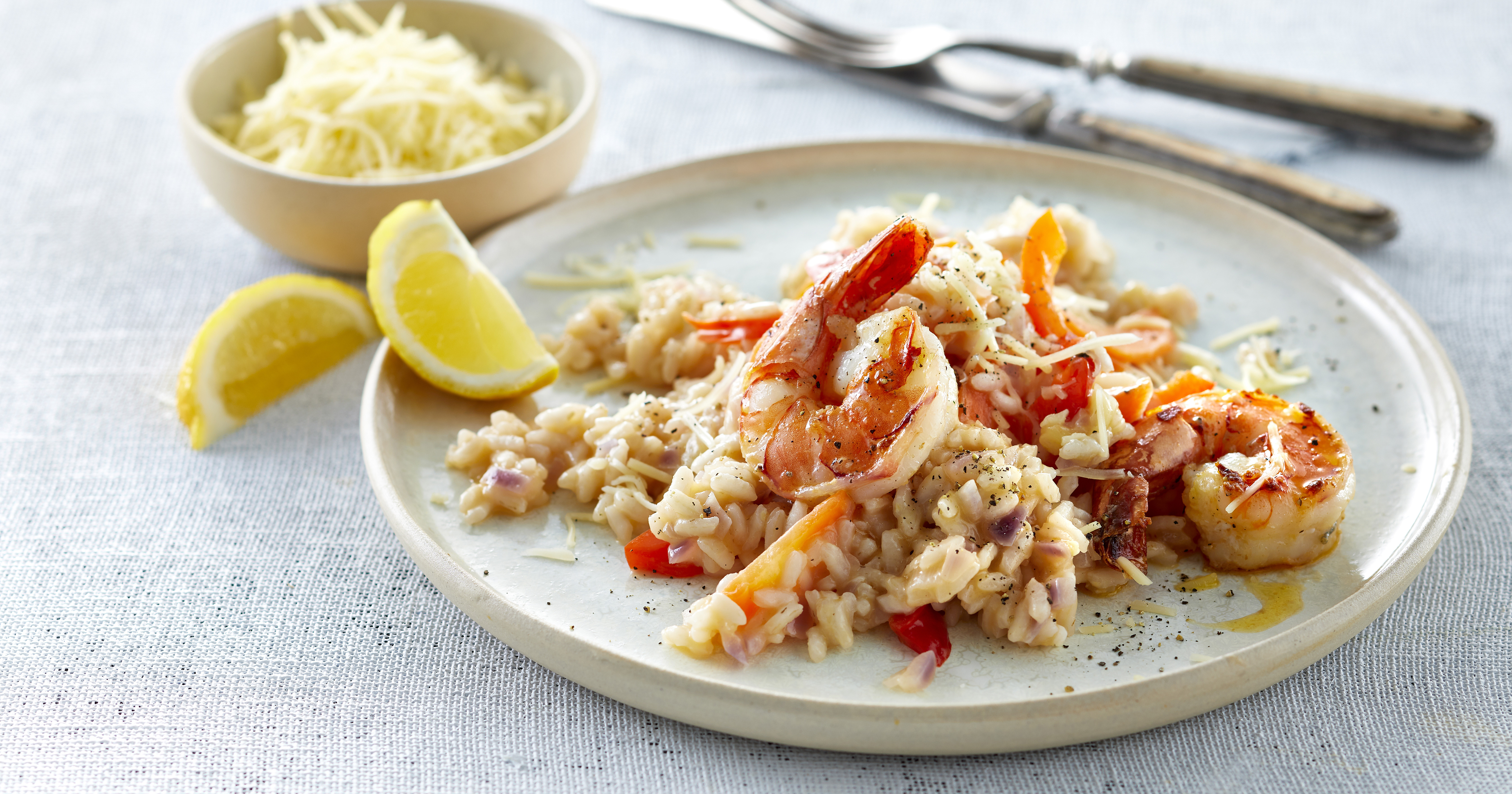 Risotto med tigerrejer