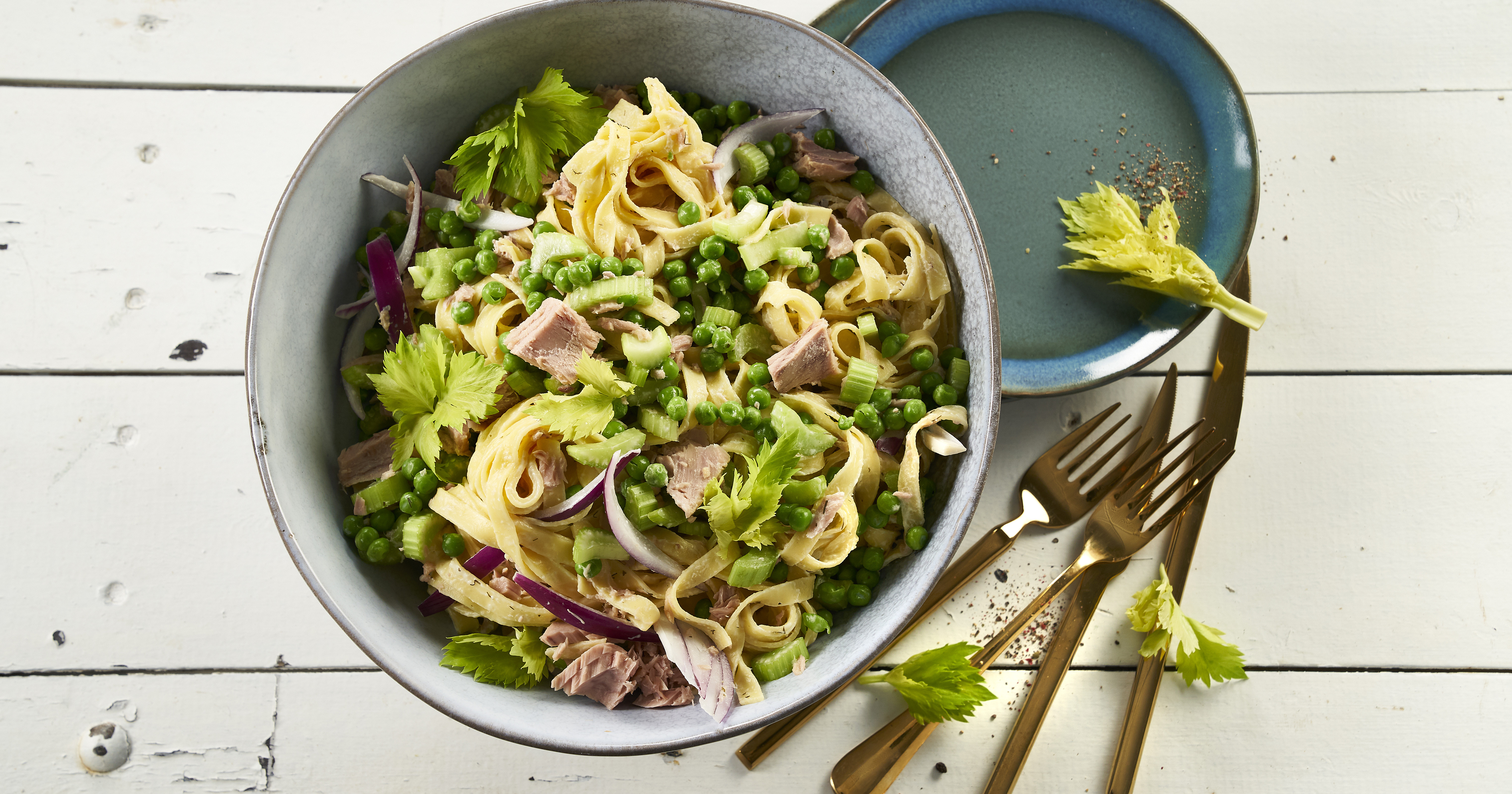 Frisk pasta med tun og citron