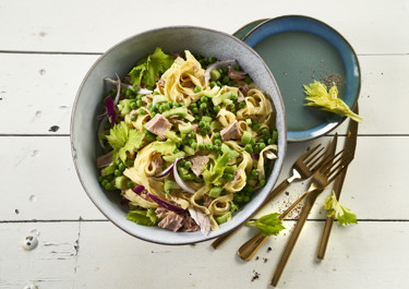 Frisk pasta med tun og citron